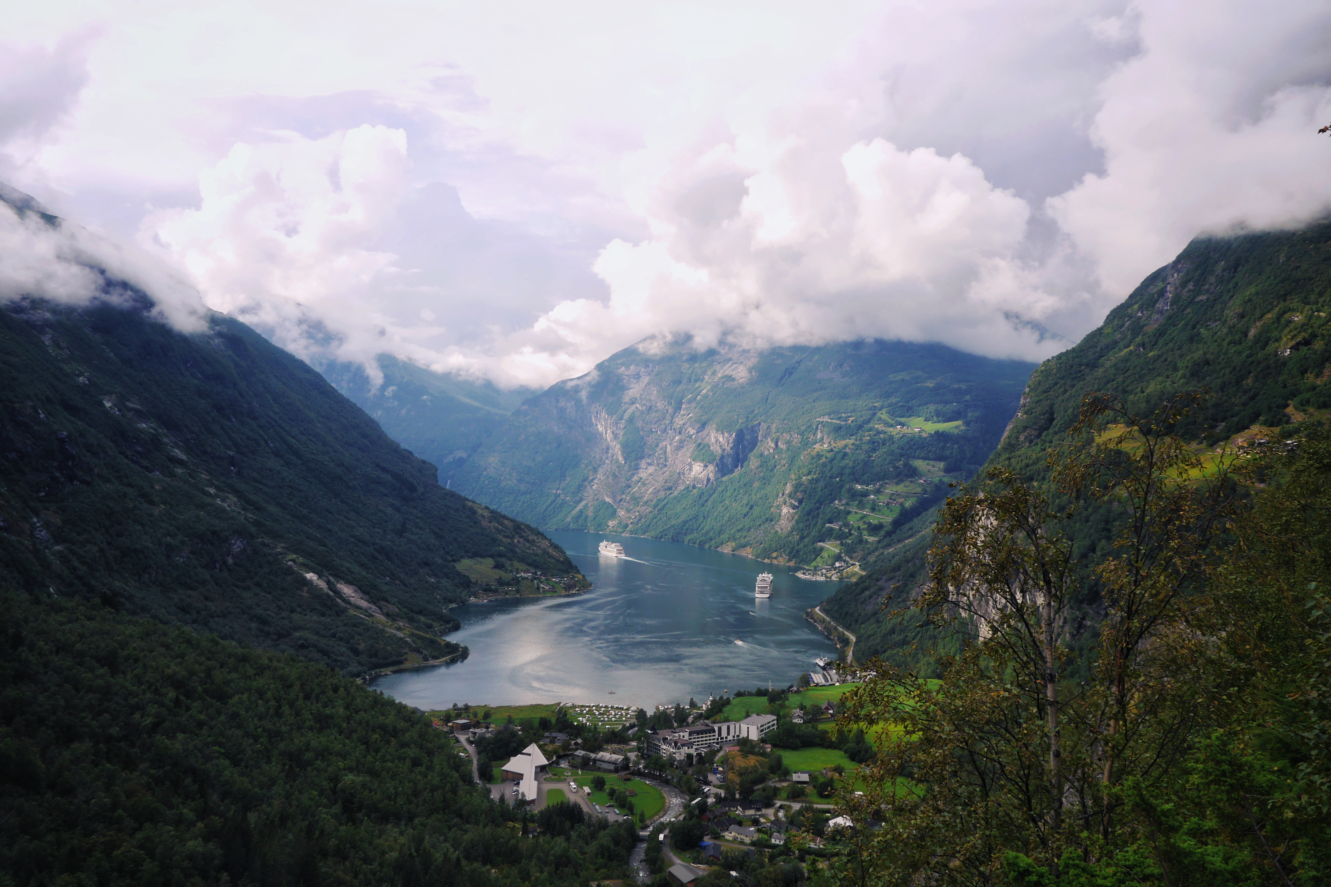 The Tourist Town of Geiranger